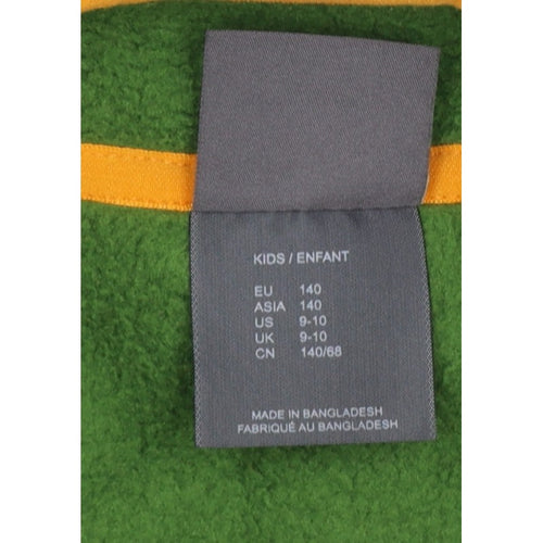 Jack Wolfskin Boys Green Hooded Jacket UK 9-10 Years Fleece Lined