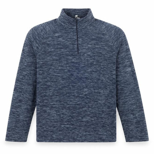 Mountain Warehouse Men’s Blue M 1/4 Zip Fleece Pullover Sweatshirt