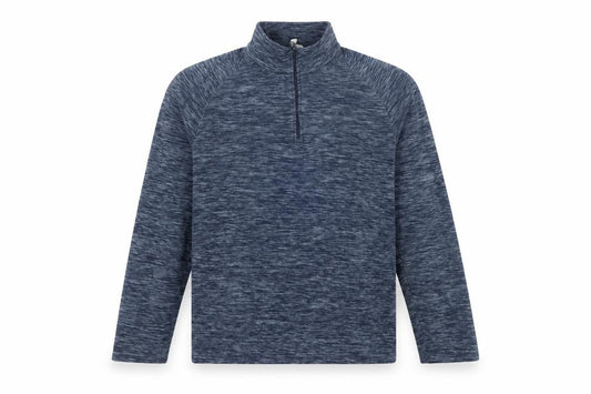 Mountain Warehouse Men’s Blue M 1/4 Zip Fleece Pullover Sweatshirt