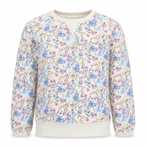 FatFace Girls Multicoloured Floral Sweatshirt 8-9 Years Pullover Crew Neck