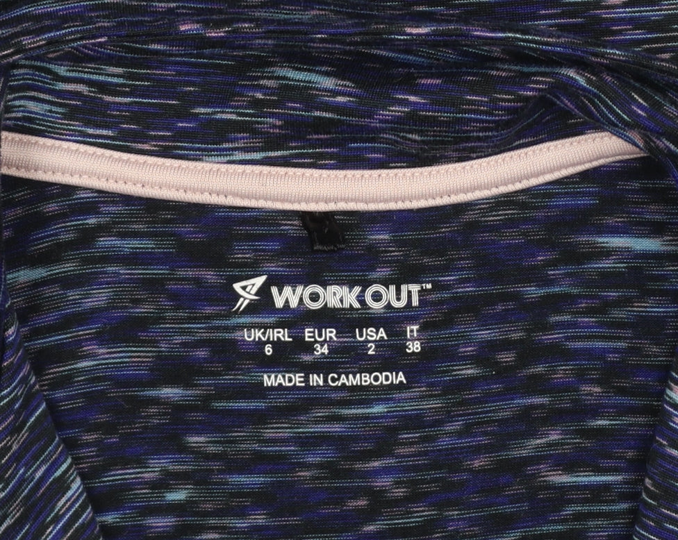 Atmosphere Work Out Women’s Multicoloured UK 6 Track Jacket Full Zip