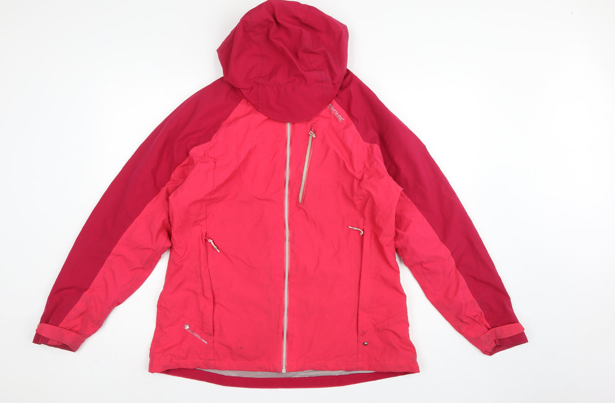 Regatta Women’s Pink UK 16 Hooded Waterproof Ski Jacket Outdoor