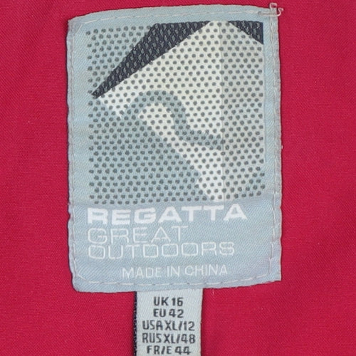 Regatta Women’s Pink UK 16 Hooded Waterproof Ski Jacket Outdoor