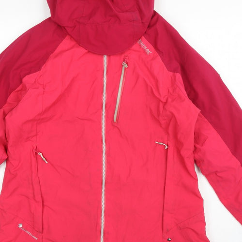 Regatta Women’s Pink UK 16 Hooded Waterproof Ski Jacket Outdoor