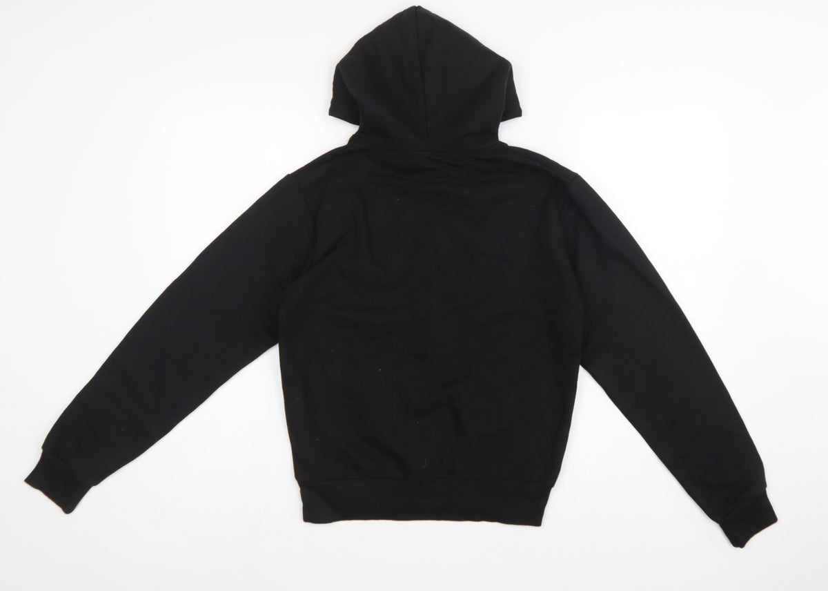 Be Jealous Girls Black L Pullover Christmas Elf Graphic Hoodie