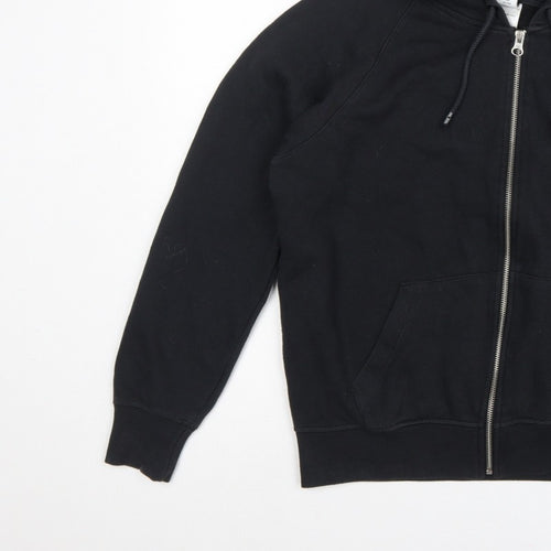 New Balance Men’s Black M Full Zip Logo Hoodie Fleece