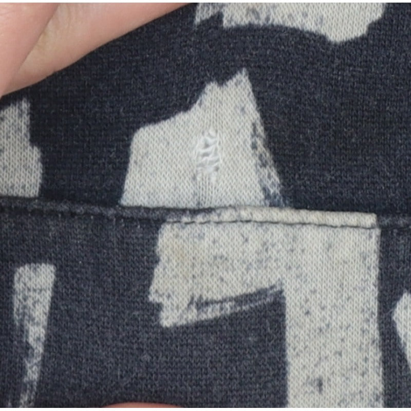 Additional view of Nike Teens Black Grey Graphic Print Pullover Hoodie M