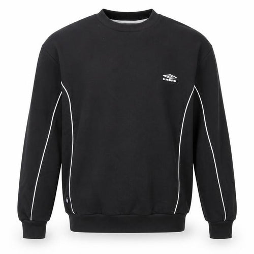 Umbro Men’s Black L Pullover Fleece Sweatshirt Logo Football