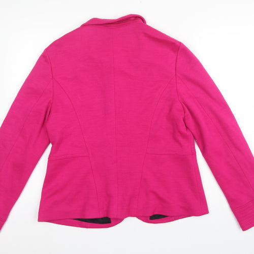 Olsen Women’s Pink UK 16 Tailored Lined 3 Button Blazer Jacket