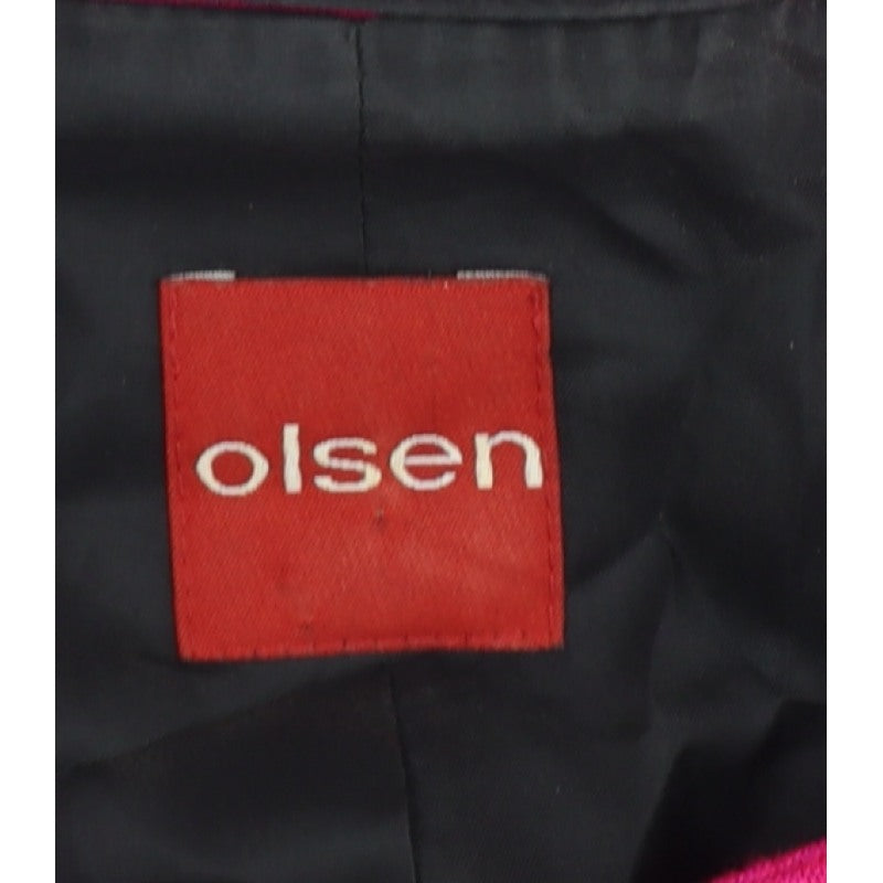 Olsen Women’s Pink UK 16 Tailored Lined 3 Button Blazer Jacket
