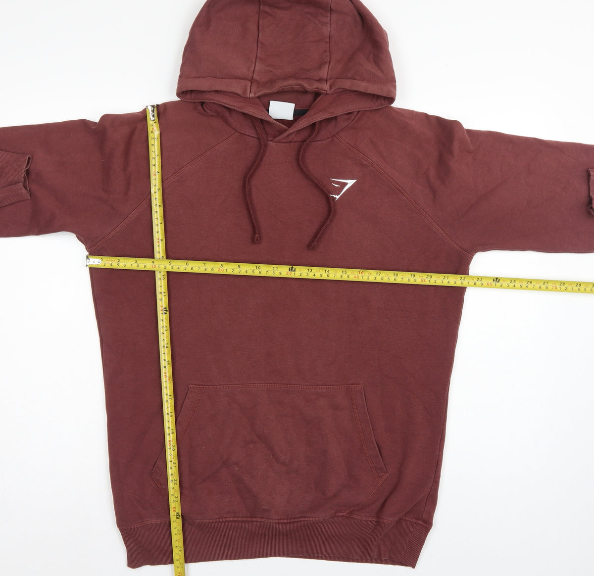 Gymshark Men’s Red S Pullover Hoodie Logo Gym Training