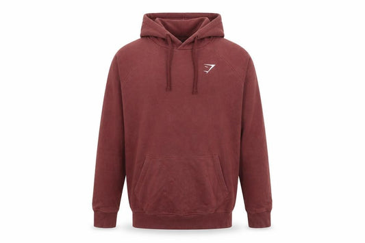 Gymshark Men’s Red S Pullover Hoodie Logo Gym Training