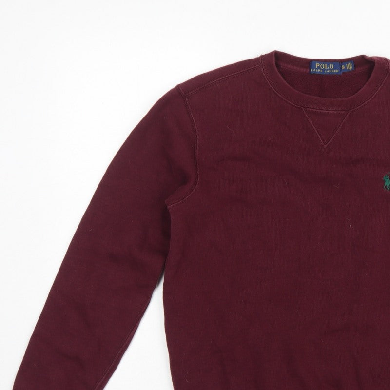 Polo Ralph Lauren Men’s Red XS Classic Logo Crew Neck Pullover Sweatshirt