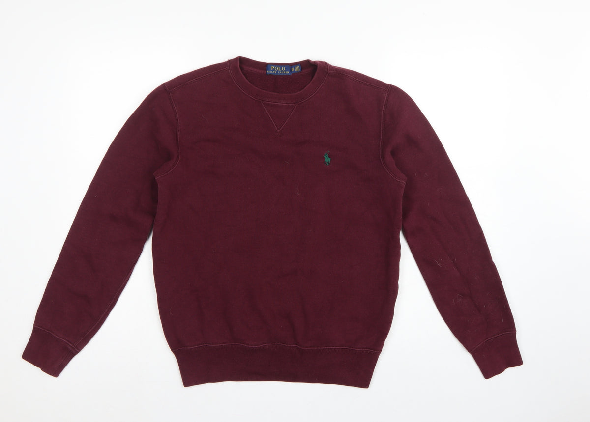 Polo Ralph Lauren Men’s Red XS Classic Logo Crew Neck Pullover Sweatshirt