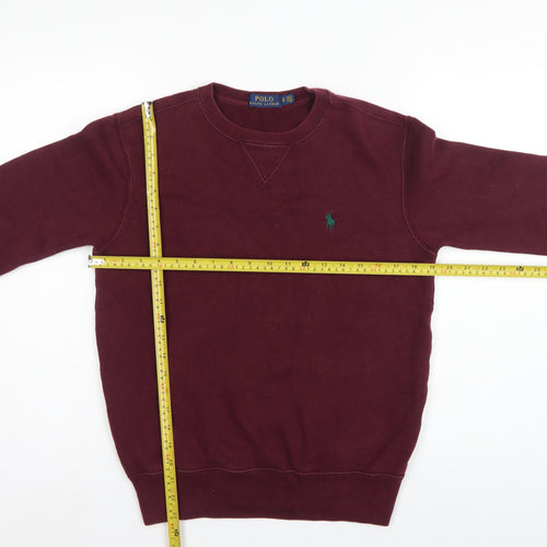 Polo Ralph Lauren Men’s Red XS Classic Logo Crew Neck Pullover Sweatshirt
