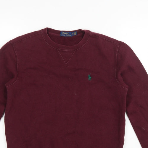 Polo Ralph Lauren Men’s Red XS Classic Logo Crew Neck Pullover Sweatshirt