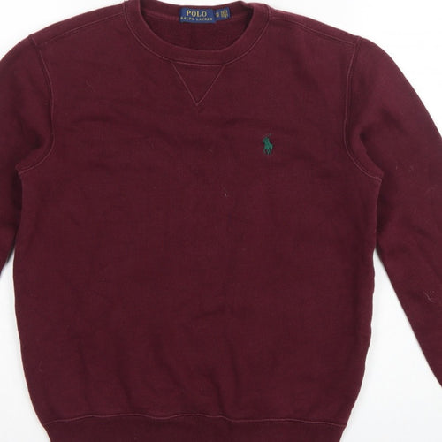 Polo Ralph Lauren Men’s Red XS Classic Logo Crew Neck Pullover Sweatshirt