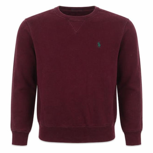 Polo Ralph Lauren Men’s Red XS Classic Logo Crew Neck Pullover Sweatshirt