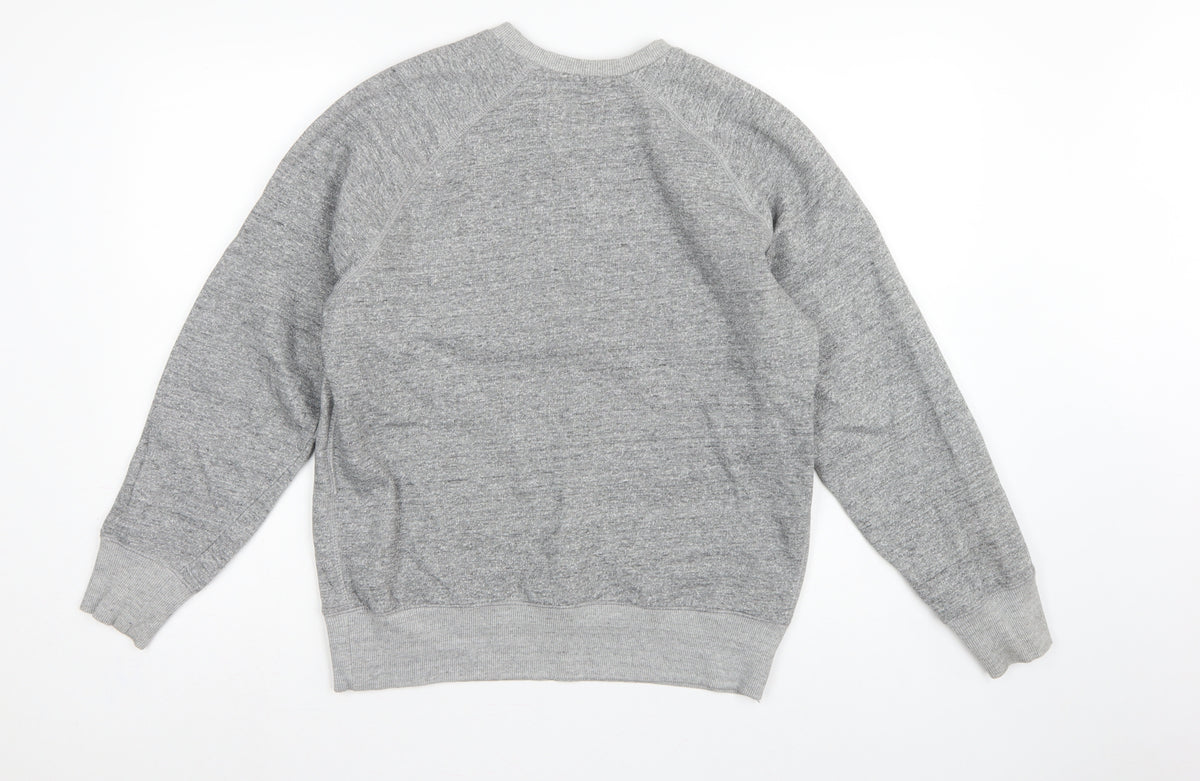 Duffer St George Men’s Grey S London Academy Graphic Crew Sweatshirt