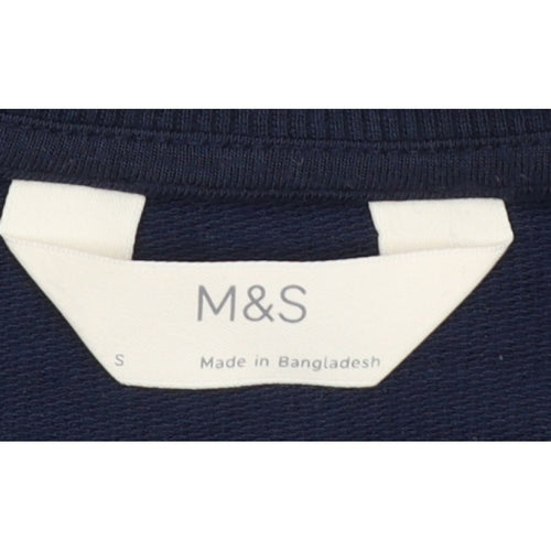 Marks and Spencer Women’s Navy Small Pullover Crew Neck Sweatshirt