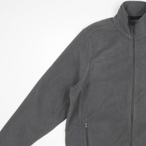 Ozark Trail Men’s Grey XL Fleece Jacket Full Zip Outdoor
