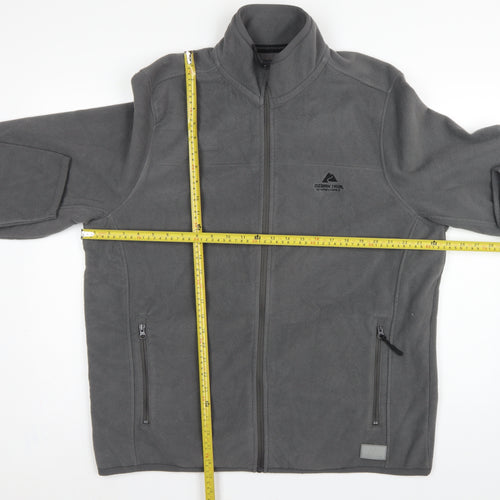Ozark Trail Men’s Grey XL Fleece Jacket Full Zip Outdoor