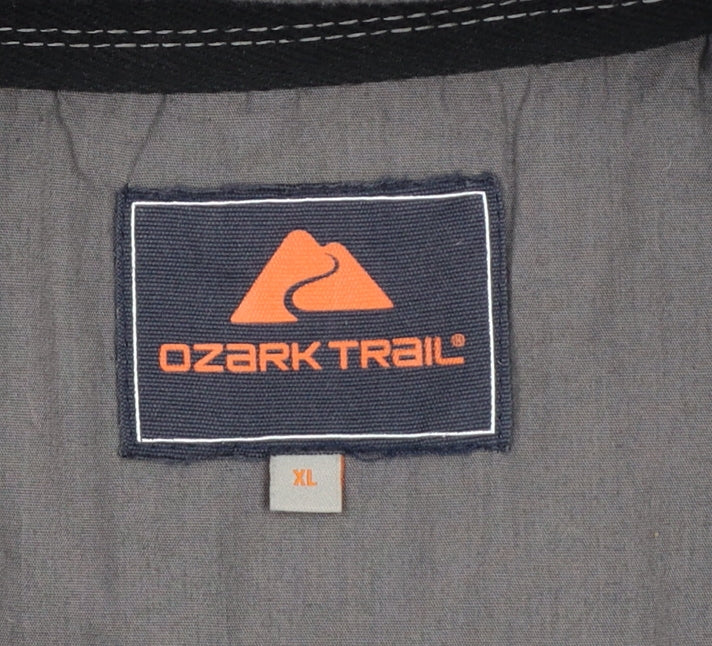 Ozark Trail Men’s Grey XL Fleece Jacket Full Zip Outdoor