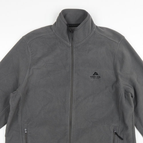 Ozark Trail Men’s Grey XL Fleece Jacket Full Zip Outdoor