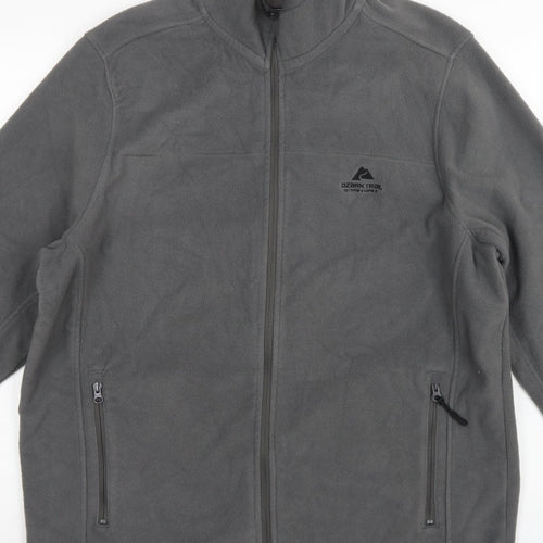 Ozark Trail Men’s Grey XL Fleece Jacket Full Zip Outdoor