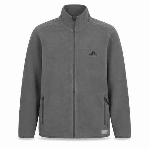 Ozark Trail Men’s Grey XL Fleece Jacket Full Zip Outdoor