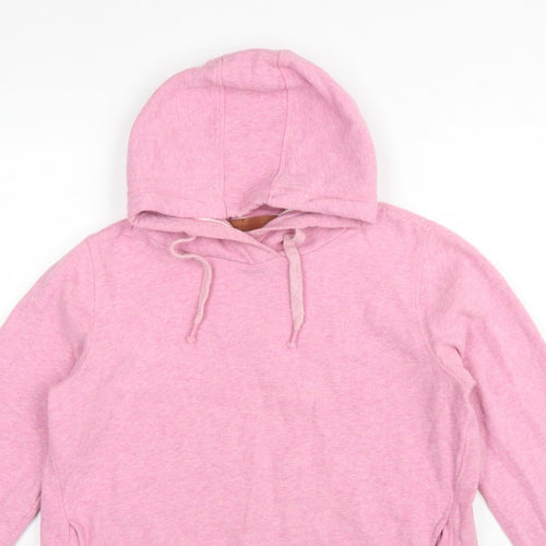 Fat Face Women’s Pink M Pullover Hoodie Drawstring Pockets Cotton Blend