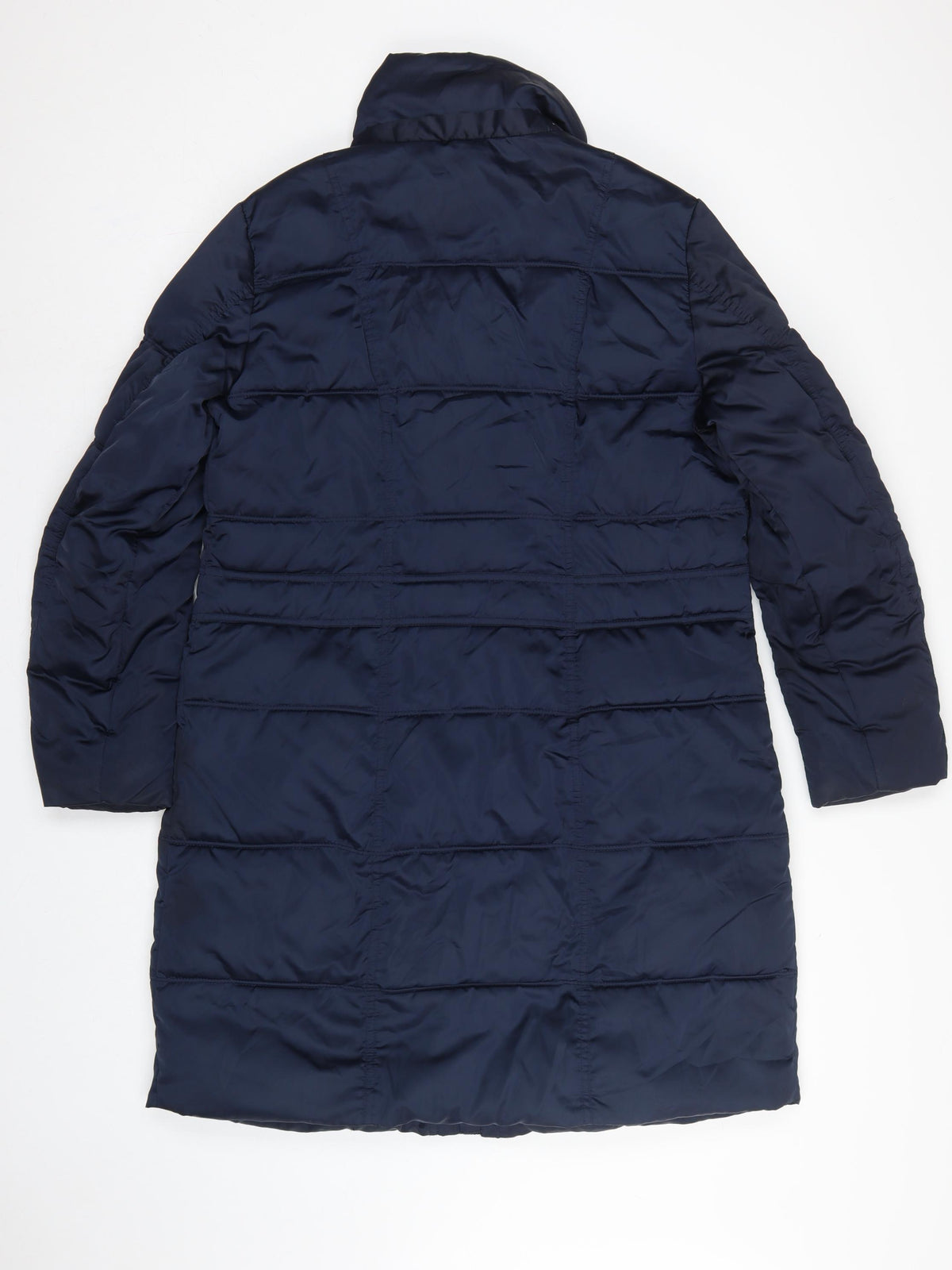 Centigrade Women Blue S Long Puffer Quilted Polyester Coat