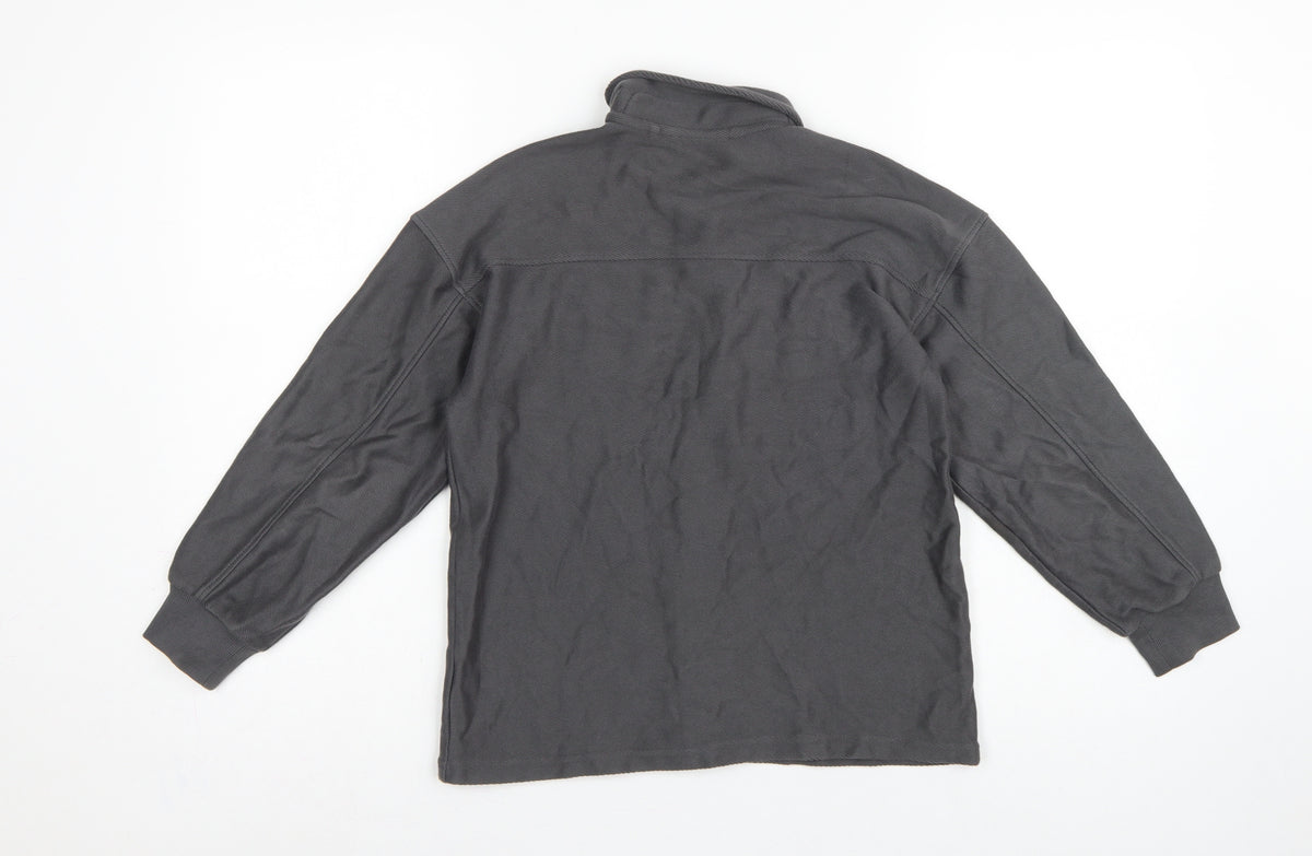 Next Boys Grey 9 Years Basic Button-Up Long Sleeve Cotton Shirt