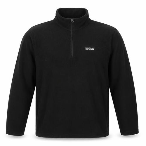 Regatta Mens Black XL 1/4 Zip Fleece Sweatshirt Outdoor Hiking