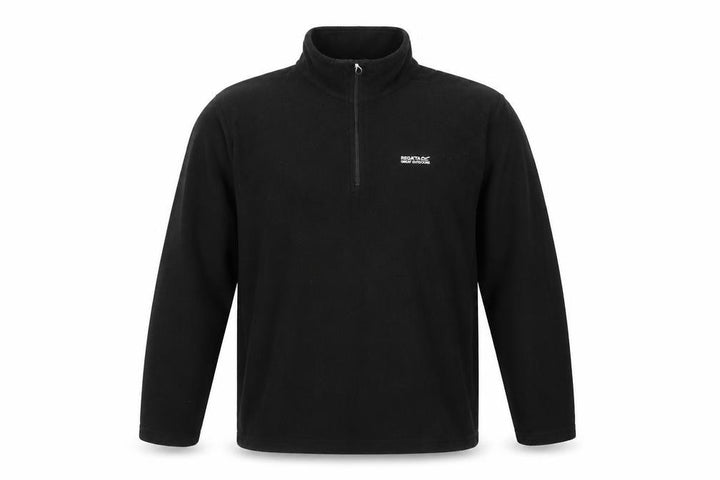Regatta Mens Black XL 1/4 Zip Fleece Sweatshirt Outdoor Hiking