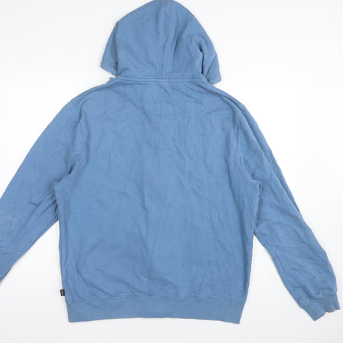 Finisterre Men’s Blue Organic Cotton L Full Zip Hooded Hoodie