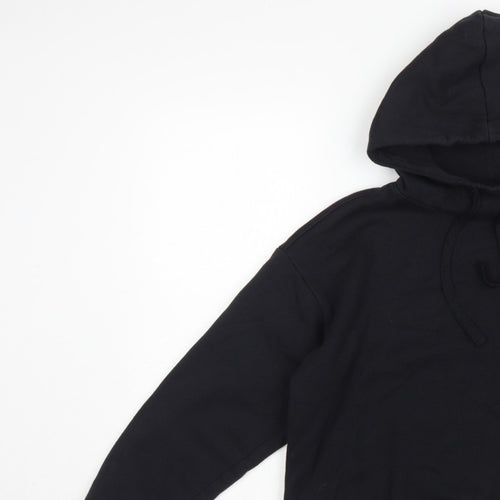 Champion Women’s Black Small Logo Print Pullover Hoodie