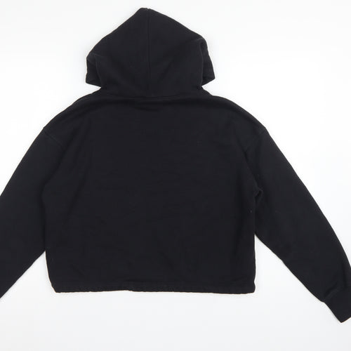 Champion Women’s Black Small Logo Print Pullover Hoodie