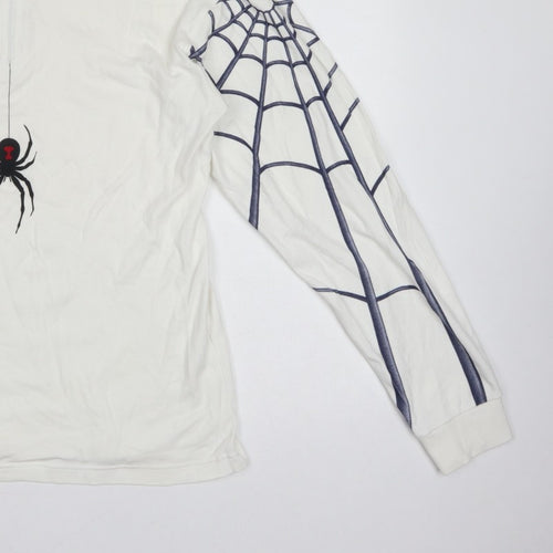 Spyder Men’s White M 1/4 Zip Spider Graphic Ski Sweatshirt Pullover