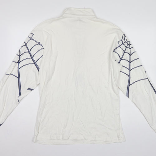 Spyder Men’s White M 1/4 Zip Spider Graphic Ski Sweatshirt Pullover