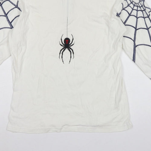 Spyder Men’s White M 1/4 Zip Spider Graphic Ski Sweatshirt Pullover