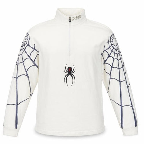 Spyder Men’s White M 1/4 Zip Spider Graphic Ski Sweatshirt Pullover