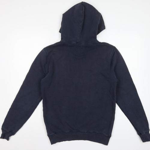Jack Wills Men’s Blue XS Pullover Logo Hoodie Hooded Cotton Blend