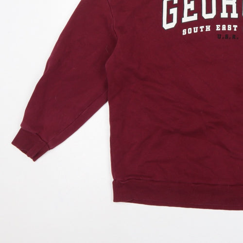 V by Very Women’s Red Georgia USA Graphic Crew Neck Sweatshirt M