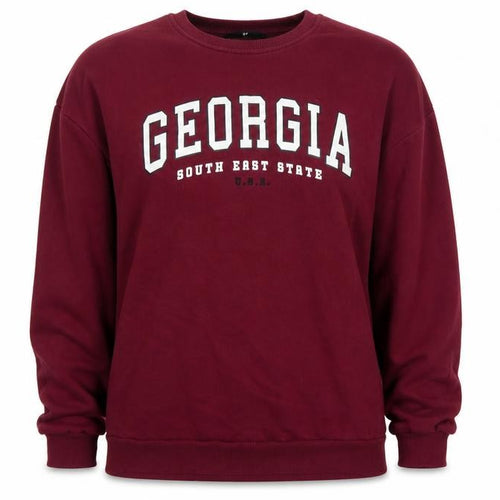 V by Very Women’s Red Georgia USA Graphic Crew Neck Sweatshirt M