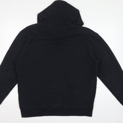 Hollister Men’s Black XL Pullover Logo Hoodie Kangaroo Pocket