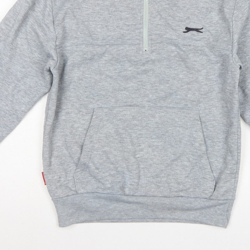Additional view of Slazenger Men’s Grey S 1/4 Zip High Neck Pocket Sweatshirt