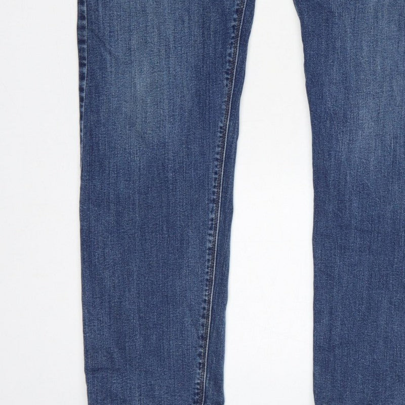 Marks and Spencer Men’s Blue 32/31 Slim Fit Tapered Jeans