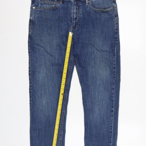 Marks and Spencer Men’s Blue 32/31 Slim Fit Tapered Jeans