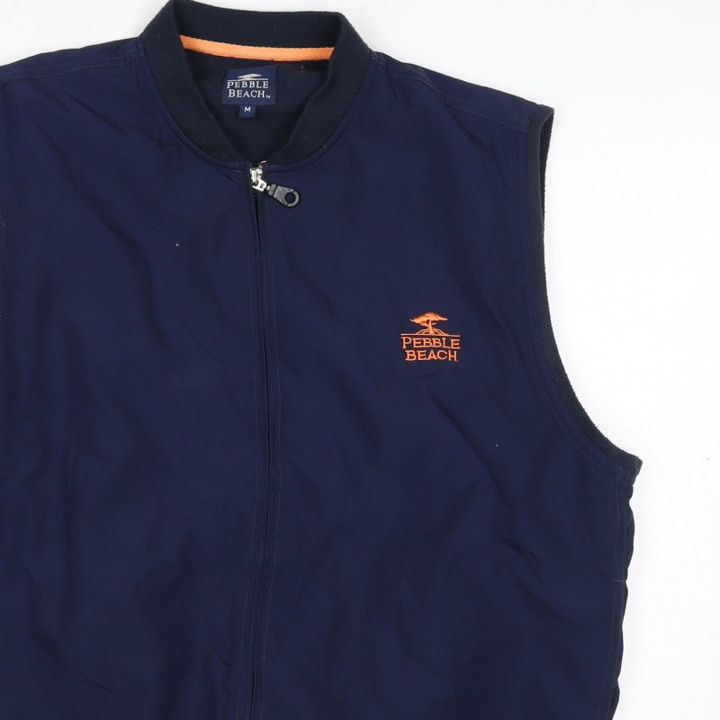 Additional view of Pebble Beach Men’s Blue M Full Zip Golf Bodywarmer Waistcoat
